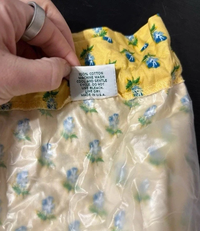 Bolso húmedo vintage Vera Bradley amarillo con cordón Foto 4 de 4