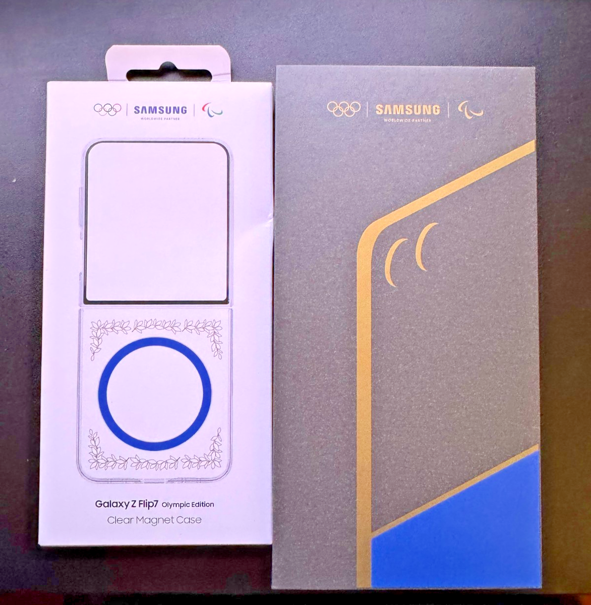 Samsung Galaxy Z Flip 7 - 2026 OLYMPIC EDITION Gold/Blue - 512 GB