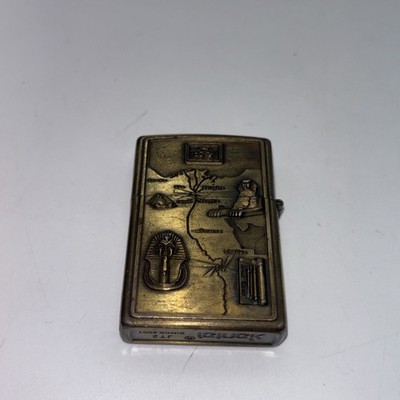 Kantai JT2 2001 Pharaoh & Queen Nefertiti Fluid Lighter - Aged