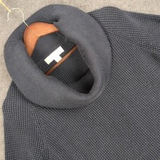 Michael Kors Cowl Neck Waffle Knit Sweater Womens Sz M Gray Long Sleeve Relaxed