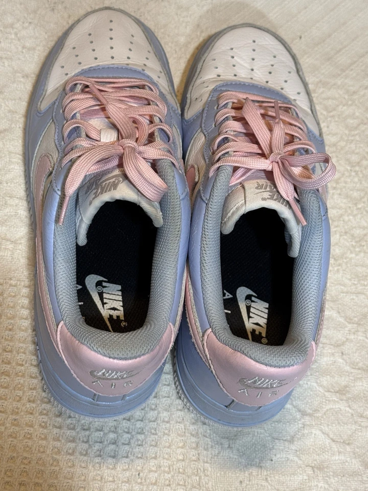 Rare Nike AIR FORCE 1 LOW By You Pink Blue DV3907-900- NO BOX” Woman’s Size 8 - Image 3 of 4