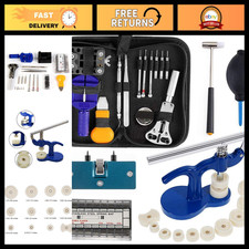 Professional Watch Repair Tool Kit - 406pcs with Press, Battery Tools, Dust Blow
