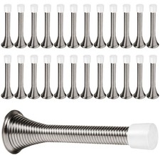 24 Pack Spring Door Stops 3 1/4 Inch Flexible Heavy Duty Spring Door Stopper ...