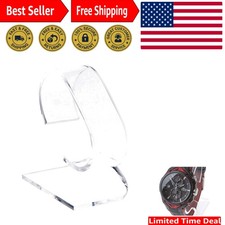 Showcase Your Collection: Clear Acrylic Watch Display Stand, Size 1.75" x 3"