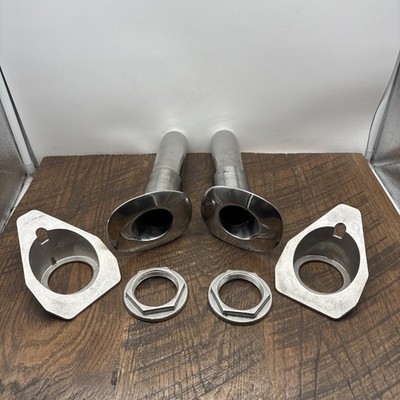 Two Smith Stainless 30° Flush Mount Rod Holders