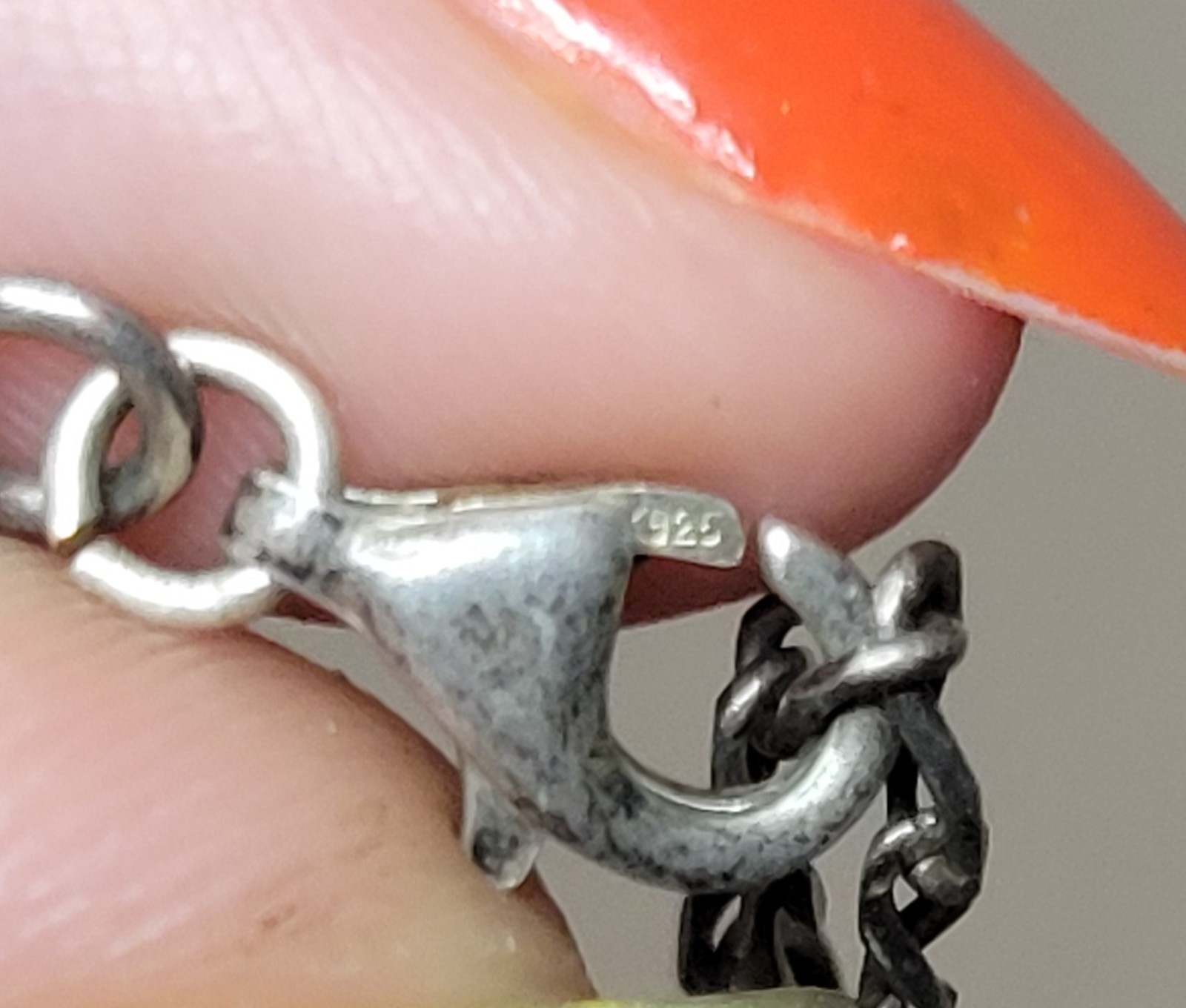 Typewriter Key Monogram E Initial 925 Sterling Si… - image 5