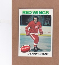 1975-76 TOPPS HOCKEY DANNY GRANT #49 RED WINGS EXMT/EXMT+ *A47389