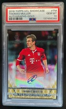 2016-17 Topps UCL Showcase UEFA Thomas Muller Gold Auto Autograph #77/99 PSA 10