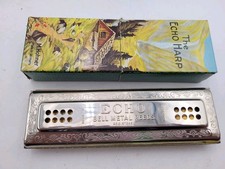 Vintage M. Hohner Echo Harp Harmonica, Key of C/G, Double-Sided, Made in Germany