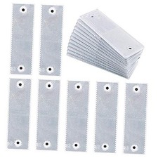 Swpeet 20Pcs Universal Plastic Rectangular Stick-on Car Reflector White