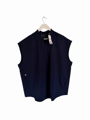Figs Rafaela Oversize Scrub Top blau marine UVP 48£ Größe XL 18 20 ärmellos