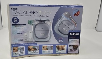 Shark FacialPro Glow at-Home Facial System with DePuffi Hot & Cold - Blue
