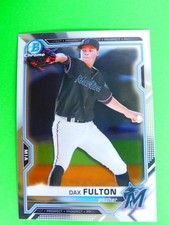 Dax Fulton 2021 Bowman #BCP-32 Chrome Prospects Miami Marlins