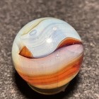 D.A.S Marbles-Amber-Orange Ribbon/Wispy White Swirl(.73") — photo 6