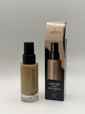 SMASHBOX Studio Skin 24 Hour Hydra Foundation Shade 2.1 Full Size 1oz NEW IN BOX