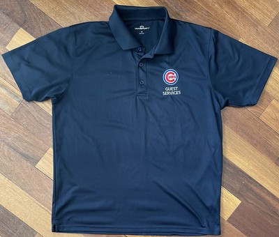 Vansport Chicago Cubs Wrigley Field Guest Services Employee Polo Shirt sz MEDIUM