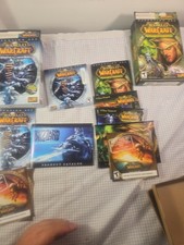 World of Warcraft Burning Crusade Wrath Lich King PC Box Manual Discs Lot