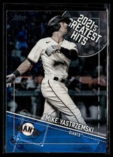 2022 Topps 2021’s Greatest Hits Blue Mike Yastrzemski San Francisco Giants