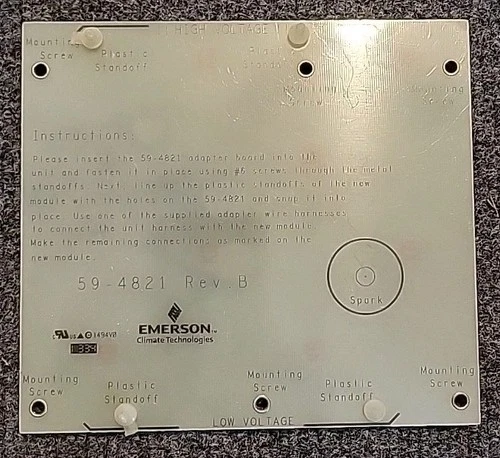 OEM EMERSON 59-4821 REV B ADAPTER BOARD HVAC USA SELLER FREE SHIPPING