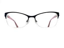 Brendel Brown Red Half Rim Oval Eyeglasses Germany 922043 10/BLK 52 16 135