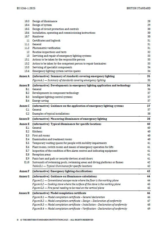 BS 5266-1:2025 Emergency Lighting - Part 1: CoP Emergency lighting of premises - Image 4 of 4