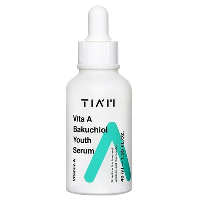 TIAM Vita A Bakuchiol Sérum Jeunesse, Sérum Visage Anti-Âge pour Rides 40ml - Photo 1/4