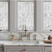 Elegant Static Cling Window Privacy Film - UV Protection Easy Removal - 24x36