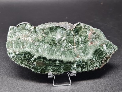 Halbpolierte Seraphinit (Chlinoclore) Plattenscheibe aus Sibirien, Russland, 92g