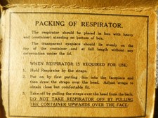 Vintage WW2 Civilian Home Front Gas Mask Box Empty