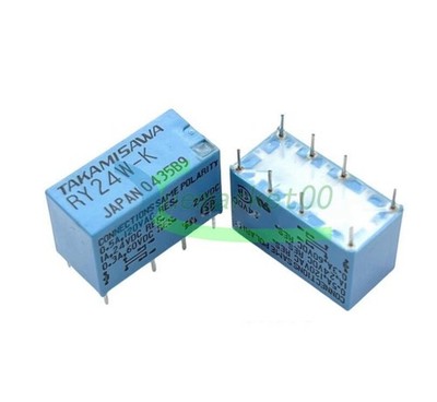 50pcs TAKAMISAWA Relay 24VDC 8pins RY24W-K NEW #ea