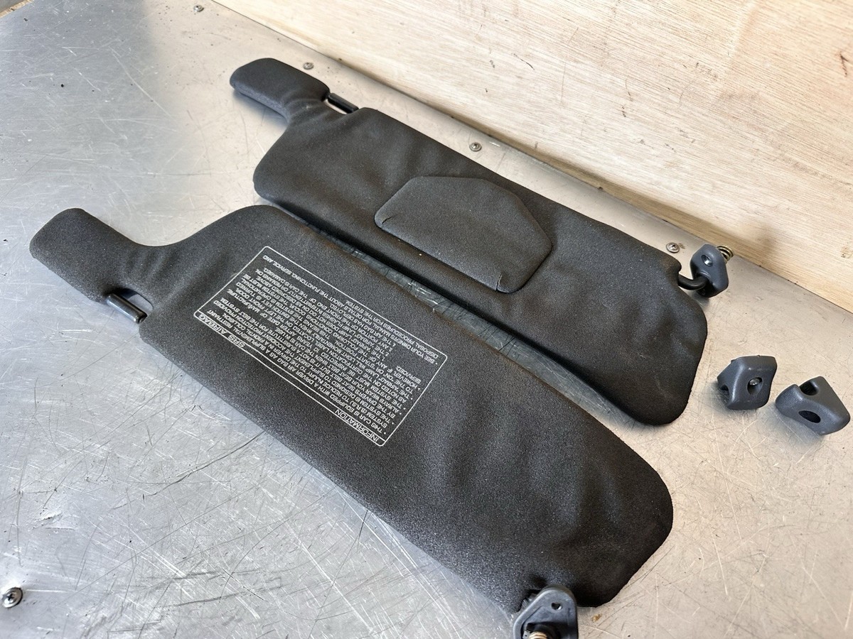 90-96 Nissan 300zx Z32 Sun Visor Set Black Sun Shades Left Right