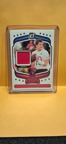 2025 Panini Donruss Drake Maye Pro Bowl Games Red patch sick! Patriots MVP