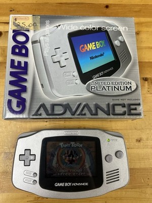 Nintendo Game Boy Advance Limited Edition Platinum CIB Open Box