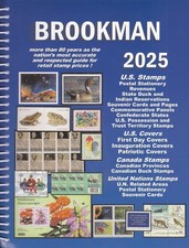 New 2025 Brookman Stamp Catalog For US Canada UN + Covers Color Guide Price DEAL