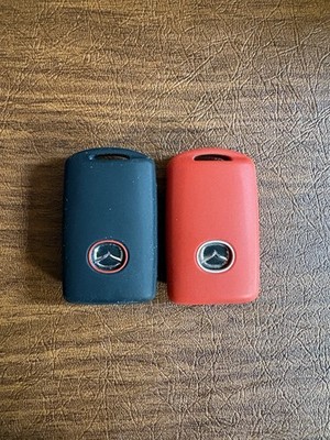 2Pcs 4 Buttons Silicone Smart Remote Key Fob for 2019-24 Mazda3 6 CX5-9-30-50-90