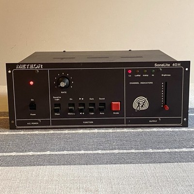METEOR LIGHT AND SOUND Sonalite Model 40H Lighting Controller VTG Scarce HTF