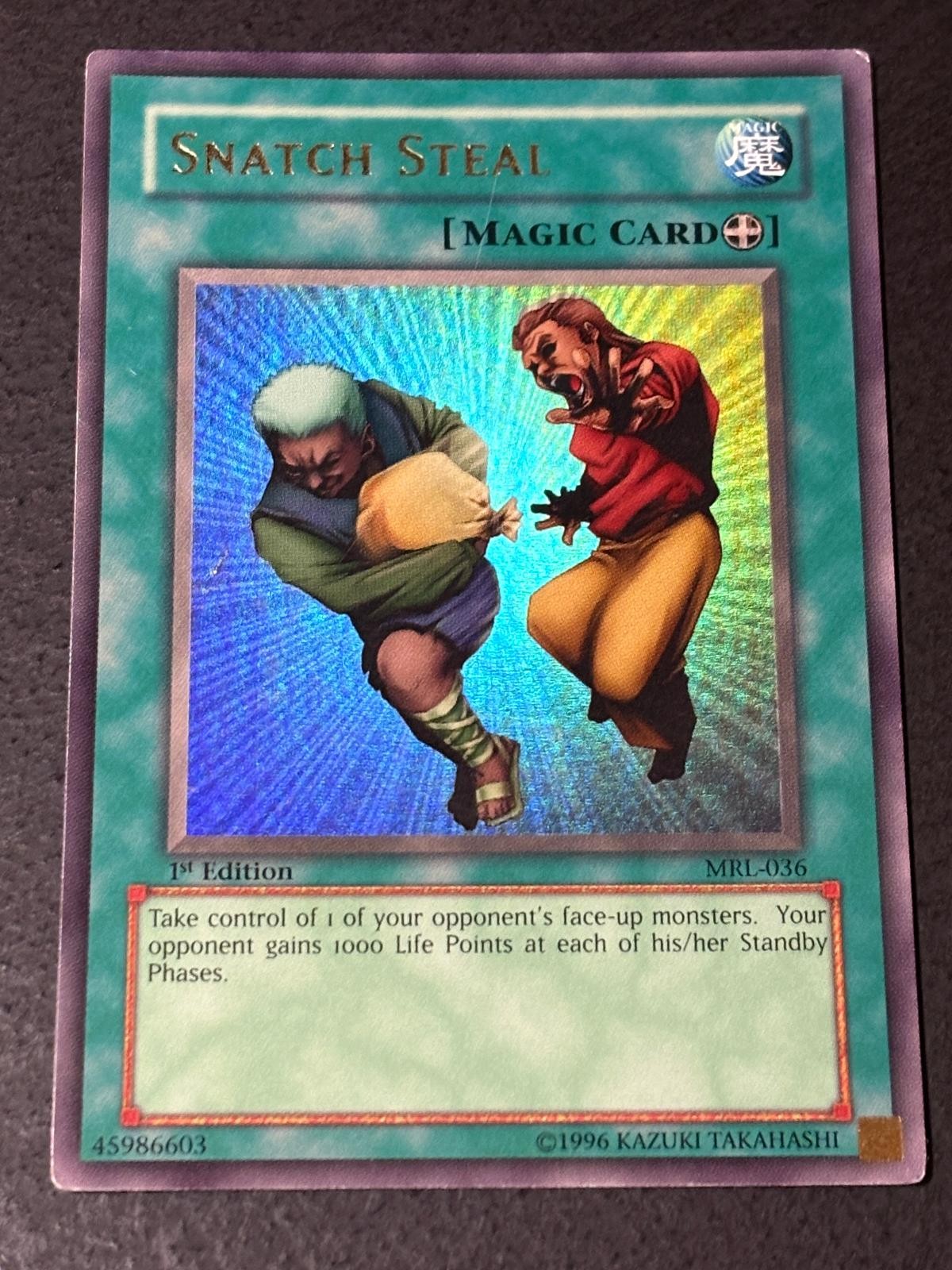 Snatch Steal MRL-036 Ultra Rare Magic Ruler Yu-Gi-Oh 1st Edition HP