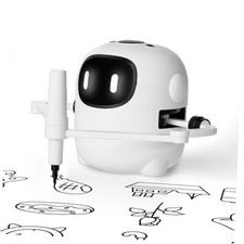 Drawing Robot for Kids with 150 Cards, Voice Interactive Educational White