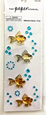 The Paper Studio Adhesive Gems Stickers FISH & Bubbles