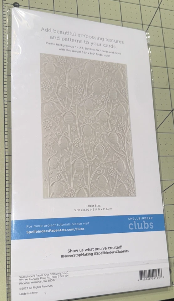 Spellbinders Embossing Folder Club February 2024 Easter Egg Hunt - Image 3 of 3