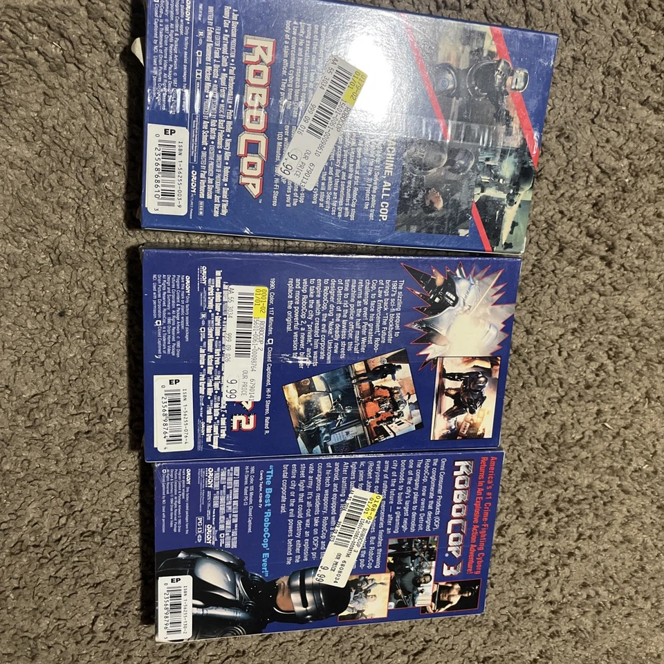 Robocop 1 2 3 VHS Brand New Sealed - Image 2 of 4