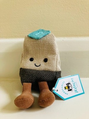 JELLYCAT GENUINE MY NAME IS STEEPY TEA BAG BRAND NEW WITH TAGS