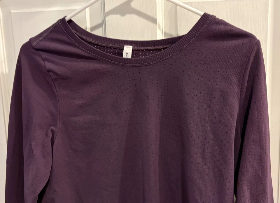 Athleta, Feminino, Tamanho G, Roxo, Camisa, Manga Longa, Ameixa - Imagem 2 de 4