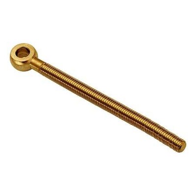 Ampg Zebm16x160-Br Fixed Rod End, Brass, Plain, M16-2.00 Thrd Sz, 133 Mm Thrd Lg