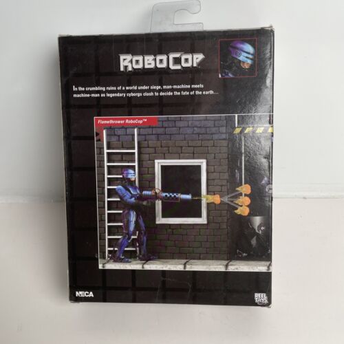 ROBOCOP NECA FLAMETHROWER (From Vs. Terminator NES) Factory Sealed Toy Figure - Picture 3 of 9