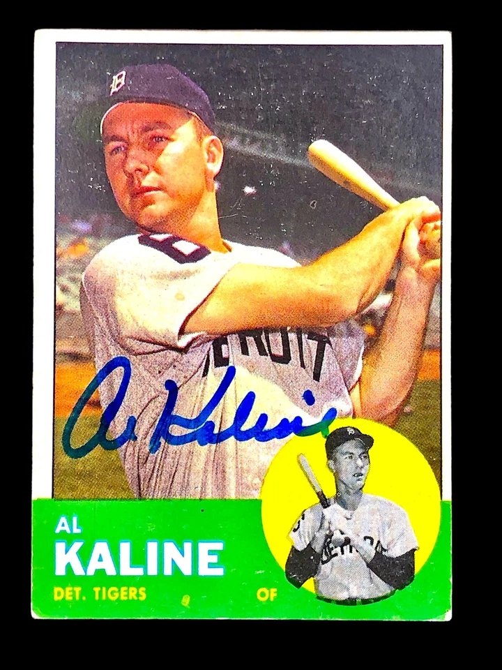 Al Kaline HOF Auto 1963 Topps #25 Autographed - Signed Detroit Tigers - Image 4 of 4