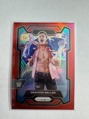 2024 WWE Panini Prizm Wrestling Grayson Waller Red /299 