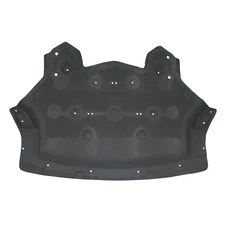 Karpal Black Front Engine Splash Shields For 2015-2019 BMW X5 X6 BM1228179