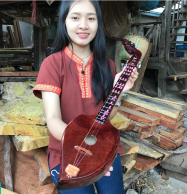 Thai Lao Phin Isan Mandoline Instrument Saite Folk Akustik Musik Gitarre Harfe