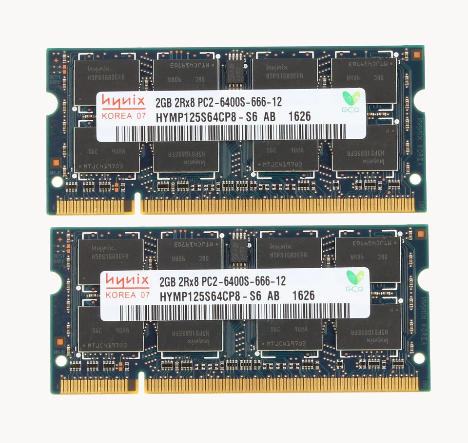 Hynix 2GB PC2-6400S PC6400 DDR2 800Mhz RAM 200Pin SODIMM Laptop Memory Lot 2 GB - Image 4 of 4